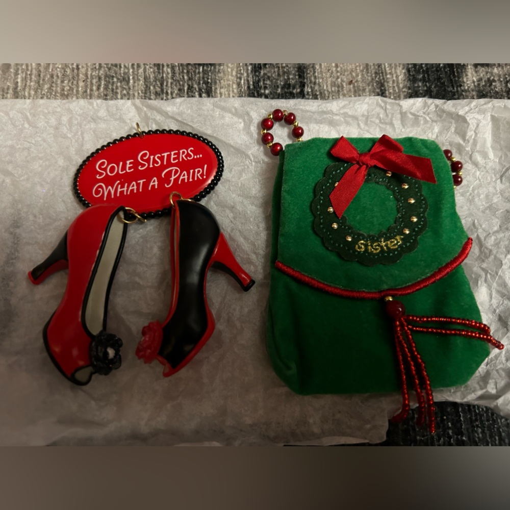 Hallmark sister’s ornaments EUC